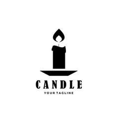 Candle Logo Vintage Design