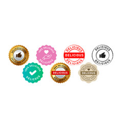 Delicious Circle Stamp And Sela Badge Label