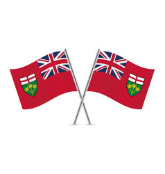 Ontario Crossed Flags