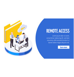 Remote Work Management Isometric