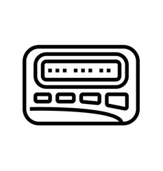 Pager Retro Device Line Icon