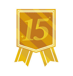 15 Anniversary Golden Badge