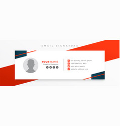 Business Email Signature Card Template