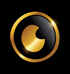 Golden Eye Logo Icon