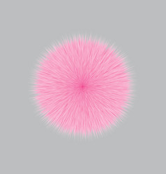 Pink Fluffy Hair Ball