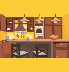 Traditional Classic Wooden Kitchen Interior Game