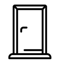 Bedroom Door Icon Outline Style