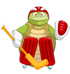 Funny Turtle Hockey Goalie