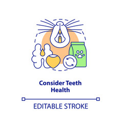 Consider Teeth Health Concept Icon