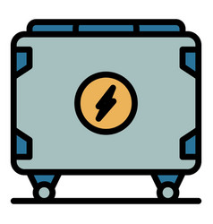 Electric Con Icon Flat