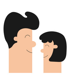 Man And Woman Set Love Couple Cute Cartoon Funny