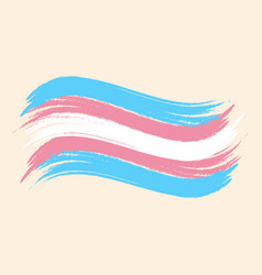 Transgender Rainbow Flag Blue Pink And White