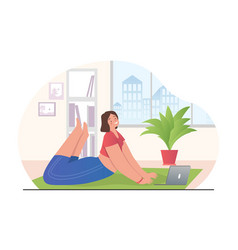 Woman Doing Yoga