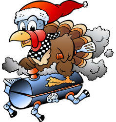 Cartoon Of An Christmas Thanksgiving Turkey