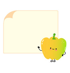 Colored Bell Pepper Poster Character Hand