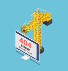 Isometric Construction Crane Hanging 404 Error