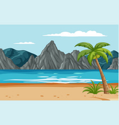 Art Of A Serene Tropical Beach Landscape