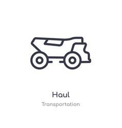 Haul Outline Icon Isolated Line From