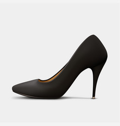 Black Woman Shoe Side View