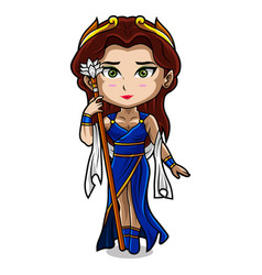 Hera Chibi Mascot Logo Design