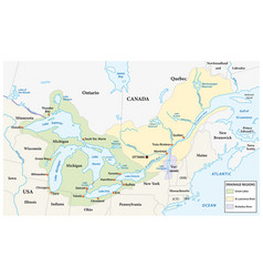 Map Great Lakes And St Lawrence River