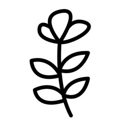 Oregano Icon Outline Leaf Herb