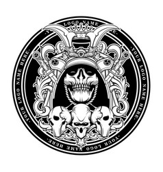 Samurai Skull Logo