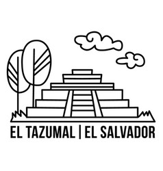 Tazumal Monument Stroke Design