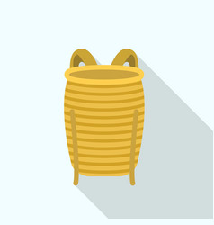 Vietnam Back Basket Icon Flat Style