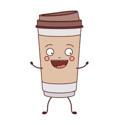 Animated disposable recipiente for hot drinks Vector Image