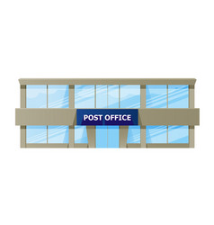 Exterior Facade City Post Office Delivery