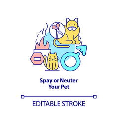 Spay And Neuter Pet Concept Icon