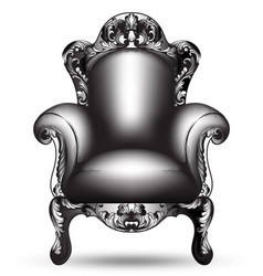 Baroque Black Armchair French Luxury Rich