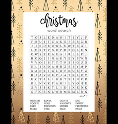 Christmas Word Search Puzzle