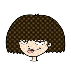 Comic Cartoon Mean Female Face