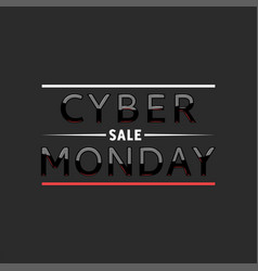 Cyber Monday Sale Text Web Ecommerce Poster