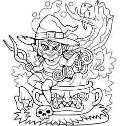 Fairytale Witch Coloring Book