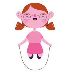 Girl Skipping Rope