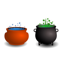 Cauldron Pot For Halloween Event Isolated