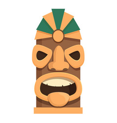 Shaman Totem Stone Icon Cartoon Statue