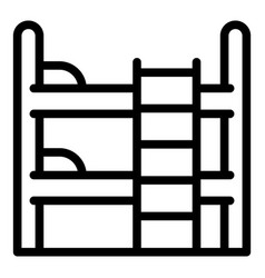 Bedroom Bunk Bed Icon Outline Style