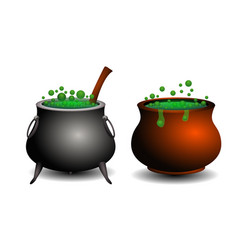 Cauldron Pot For Halloween Event Isolated