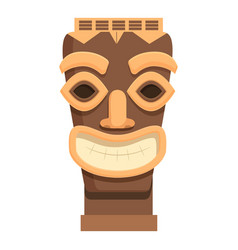 Statue Maya Shaman Icon Cartoon Design