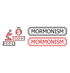 Mormonism Textured Seal Stamps With Notches