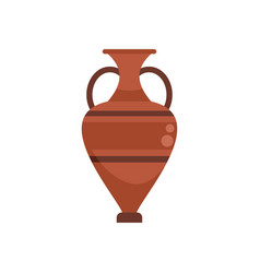 Wine Amphora Icon Flat Vase Pot