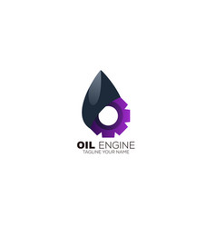 Oil Gear Design Color Symbol Logo Gradient