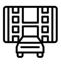 Auto Film Icon Outline Car Drive