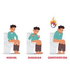 Child With Different States Of Stool Perform