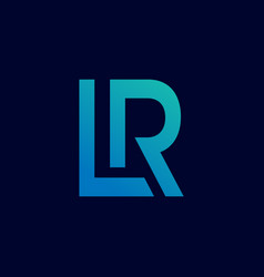 Lr Lettermark Logo Combination Of Letters L And R