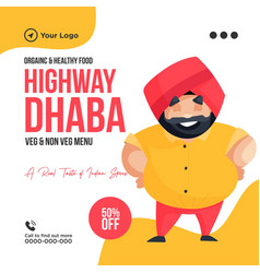 Banner Design Of Highway Dhaba